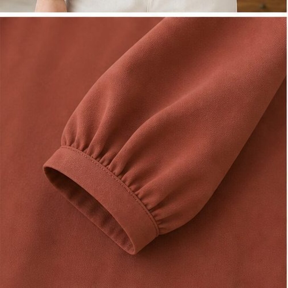 Rust Tunic Blouse - Picture 5 of 6